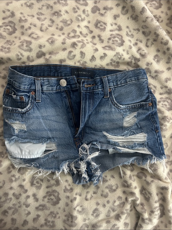 Aeropostale Pants - Aeropostale Womens Ripped Light Blue Denim Cutoff Shorts